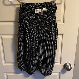 Polka Dot Black & White Women's Shorts